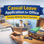Casual Leave Application for Office – Format & Samples