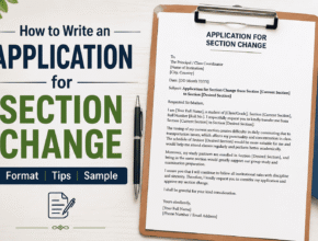 How to Write an Application for Section Change in English