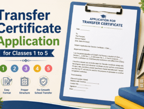 How to Write a Transfer Certificate Application for Classes 1 to 5 in English