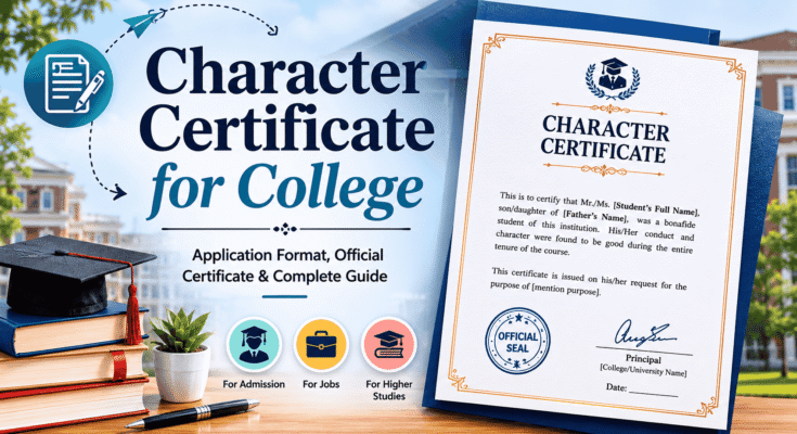 Character Certificate for College Students – Complete Format, Application, and Sample Guide