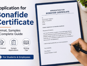 How to Write an Application for Bonafide Certificate with Tips and Formats