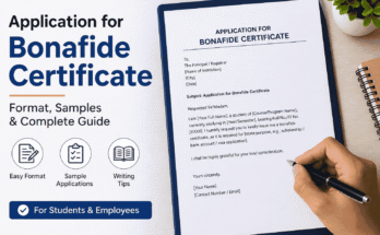 How to Write an Application for Bonafide Certificate with Tips and Formats