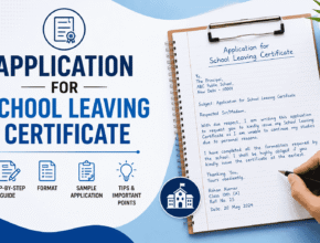 Application for School Leaving Certificate: Simple Format & Tips