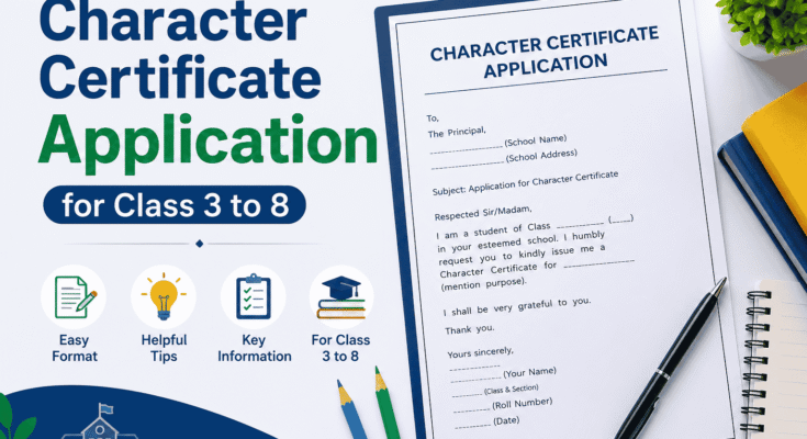 Complete Guide to Character Certificate Application for Class 3 to 8