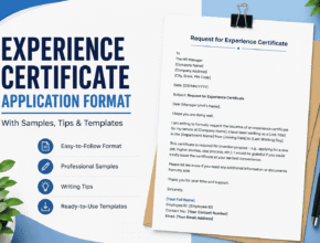 Experience Certificate Application Format with Samples and Writing Tips