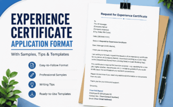 Experience Certificate Application Format with Samples and Writing Tips