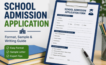 How to Write a School Admission Application with Sample