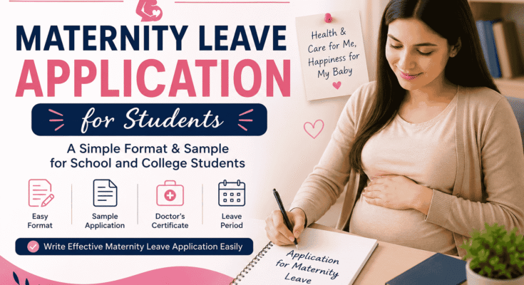 Maternity Leave Application for Students in English with Easy Sample