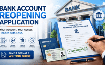 Bank Account Reopening Application: Format, Sample & Writing Guide