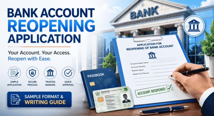 Bank Account Reopening Application: Format, Sample & Writing Guide